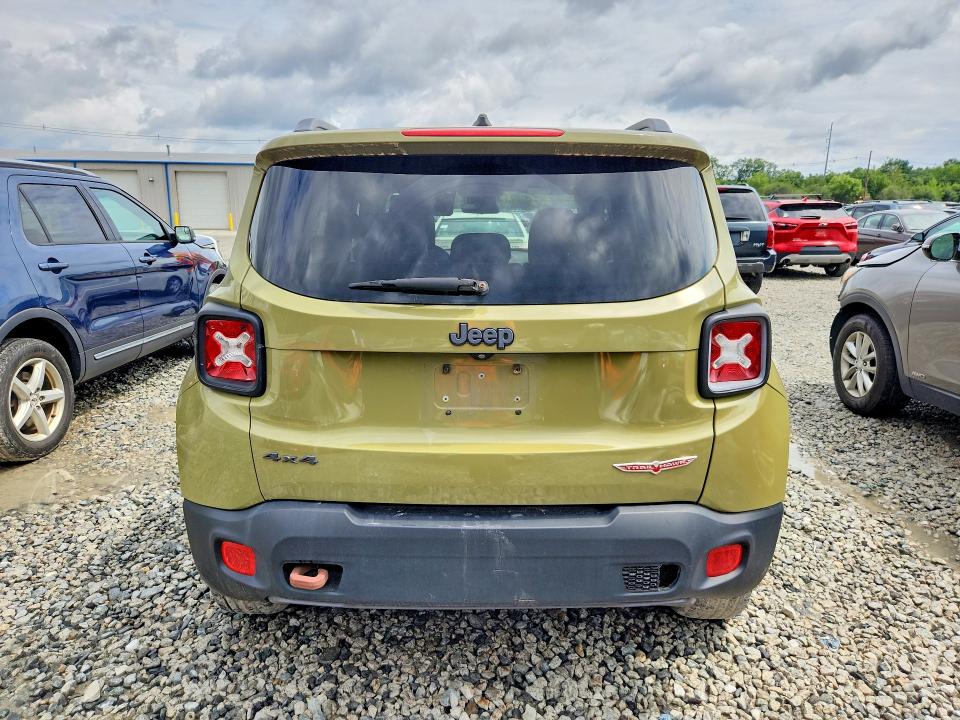 2015 Jeep Renegade VIN ZACCJBCT0FPB74980 COPART salvage auction — FRONT END, Ma - Cert Of Title-Reconstrctd Coll, sold $375 on 2026-08-05 (photo 6)