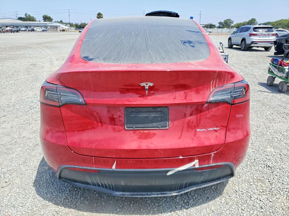 2023 Tesla Model y VIN 7SAYGDEE7PF601611 COPART salvage auction — FRONT END, Ca - Salvage Certificate, sold $8,900 on 2026-07-31 (photo 6)