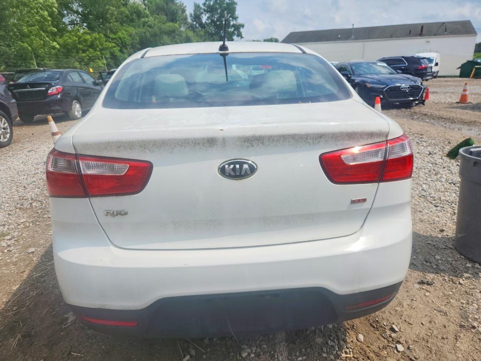 2014 Kia Rio VIN KNADM4A32E6361950 COPART salvage auction — FRONT END, Oh - Certificate Of Title, sold $90 on 2026-07-29 (photo 6)