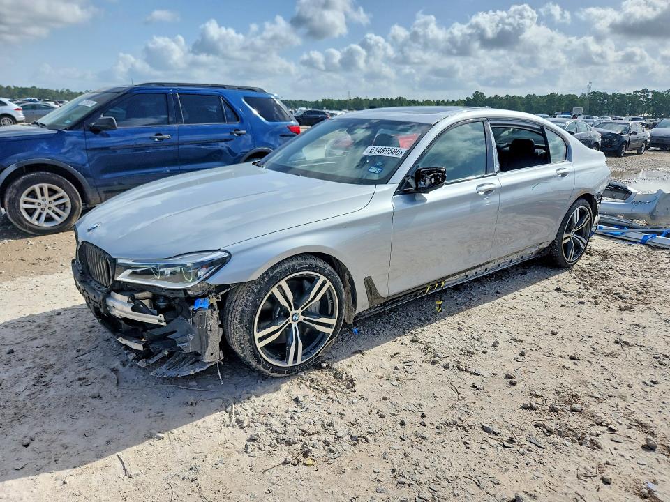2019 BMW 7 series VIN WBA7F0C50KGM25469 COPART salvage auction — ALL OVER, Tx - Salvage Vehicle Title, sold $2,850 on 2026-07-24 (photo 1)