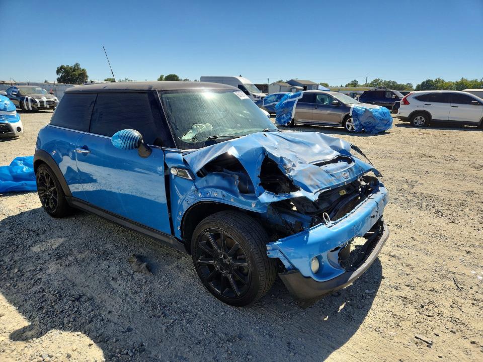 2013 Mini Cooper VIN WMWSV3C55DT389089 COPART salvage auction — FRONT END, Ca - Salvage Certificate (P), sold $400 on 2026-07-16 (photo 4)