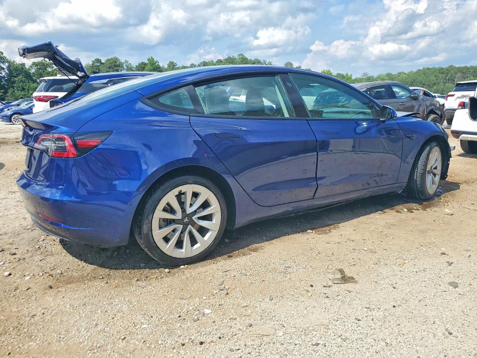 2022 Tesla Model 3 VIN 5YJ3E1EA3NF369885 COPART salvage auction — FRONT END, Fl - Certificate Of Title, sold $7,200 on 2026-07-15 (photo 3)