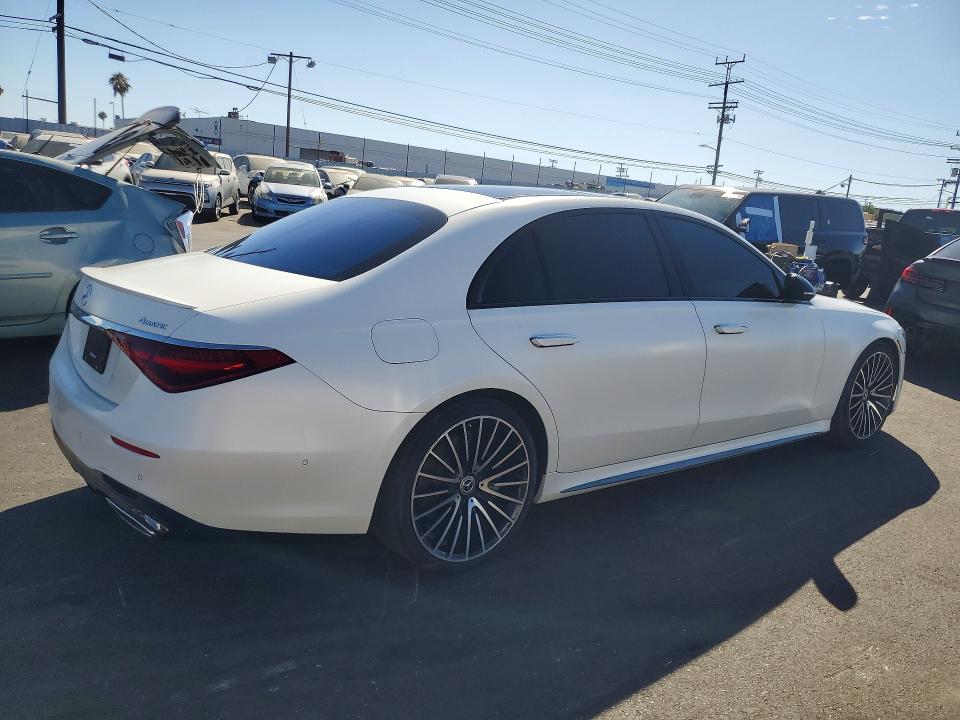 2023 Mercedes-benz S-klasse VIN W1K6G7GB3PA203674 COPART salvage auction — FRONT END, Ca - Dis/Dlr/Exp Only Clean Title (P), sold $58,000 on 2026-07-29 (photo 3)