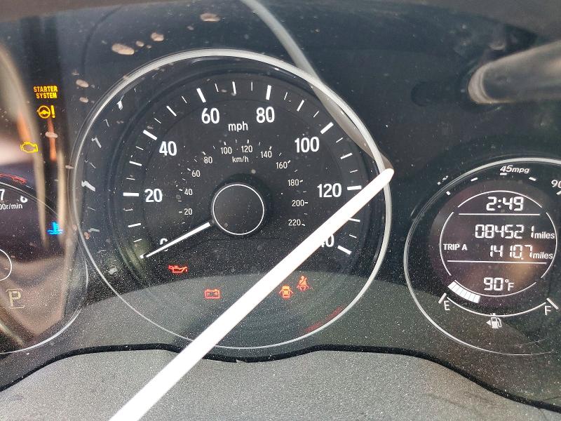 2017 Honda Hr-v VIN 3CZRU6H75HM722048 COPART salvage auction — FRONT END, NY - MV-907A SALVAGE CERTIFICATE, sold $275 on 2026-07-20 (photo 9)