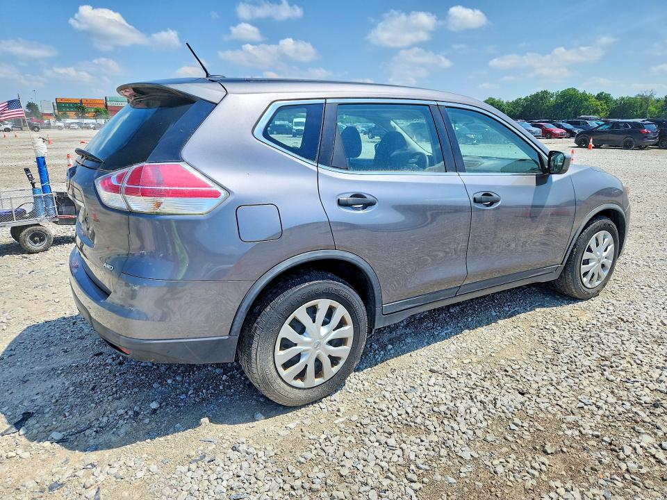 2016 Nissan Rogue VIN KNMAT2MV6GP685538 COPART salvage auction — MINOR DENT/SCRATCHES, Oh - Certificate Of Title, sold $700 on 2026-07-28 (photo 3)