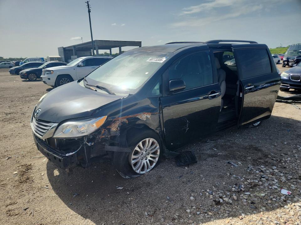 2015 Toyota Sienna VIN 5TDYK3DC1FS571201 COPART salvage auction — FRONT END, Fl - Certificate Of Title (P), sold $2,550 on 2026-07-16 (photo 1)