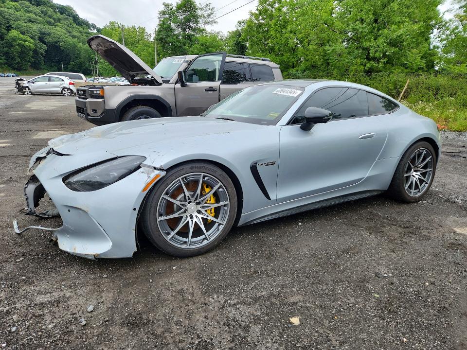 2025 Mercedes-benz AMG GT VIN W1KRJ8AB5SF006031 COPART salvage auction — FRONT END, Nj - Cert Of Title-Salvage, sold $10,200 on 2026-07-09 (photo 1)
