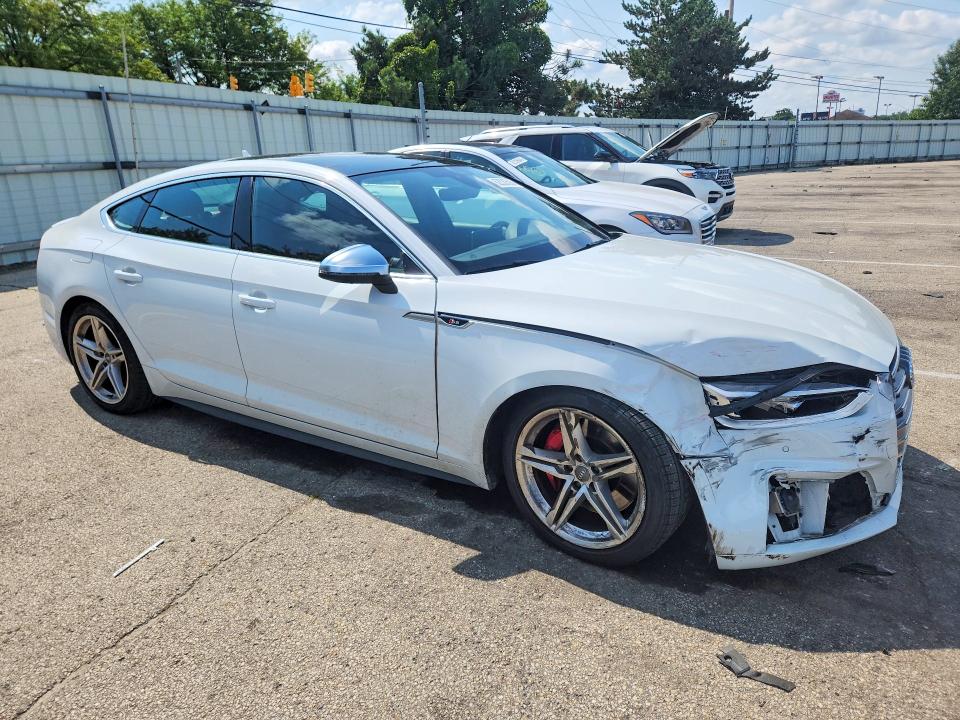 2018 Audi S5 VIN WAUC4CF5XJA132505 COPART salvage auction — FRONT END, Oh - Cert Of Title-Salvage, sold $9,500 on 2026-08-19 (photo 4)