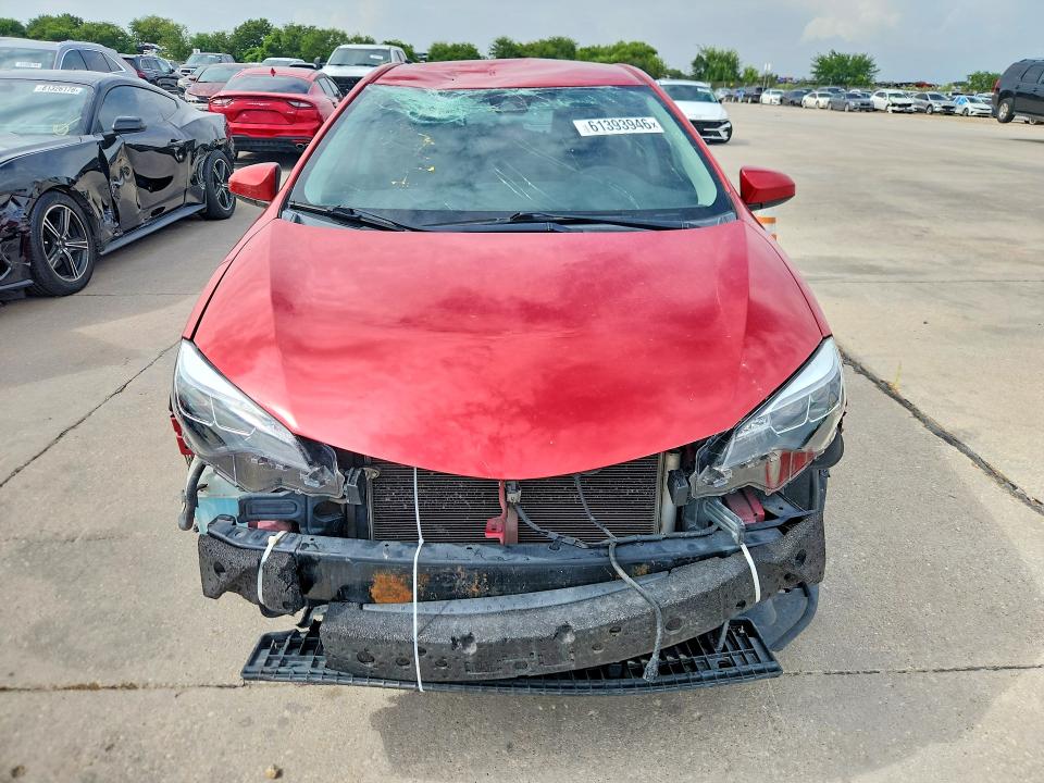 2018 Toyota Corolla VIN 5YFBURHE5JP760045 COPART salvage auction — FRONT END, Tx - Cert Of Title-Rebuilt Salvage, sold $2,500 on 2026-07-30 (photo 5)