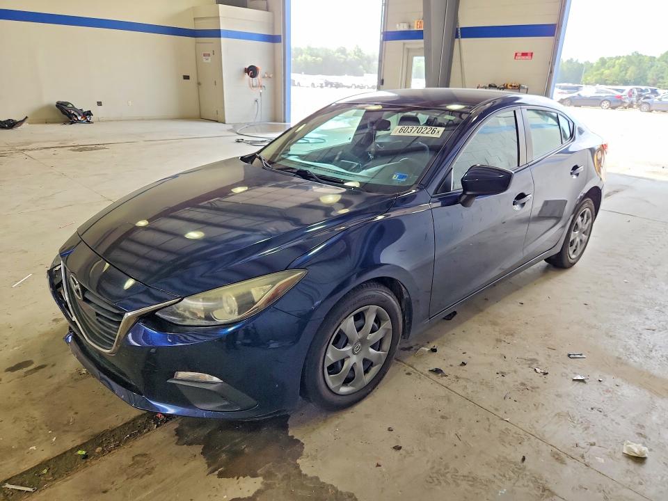 2014 Mazda 3 VIN JM1BM1U74E1145067 COPART salvage auction — FRONT END, Va - Cert Of Title - Salvage, sold $1,150 on 2026-07-17 (photo 1)