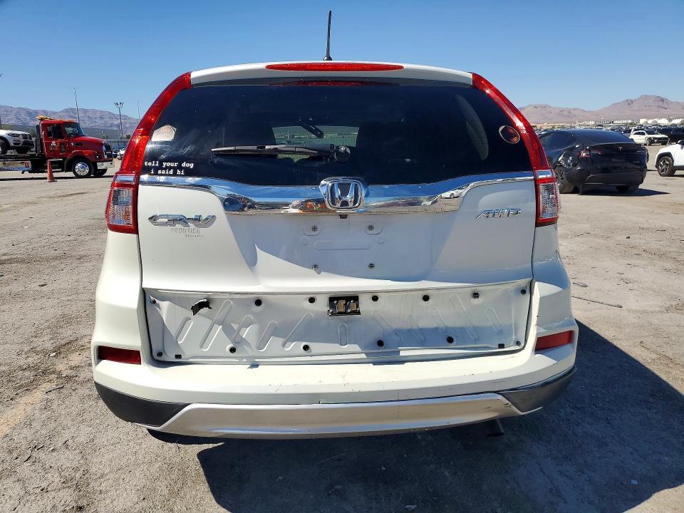 2015 Honda Cr-v VIN 5J6RM4H58FL113036 COPART salvage auction — REAR END, Nv - Salvage Title, sold $3,600 on 2026-07-30 (photo 6)