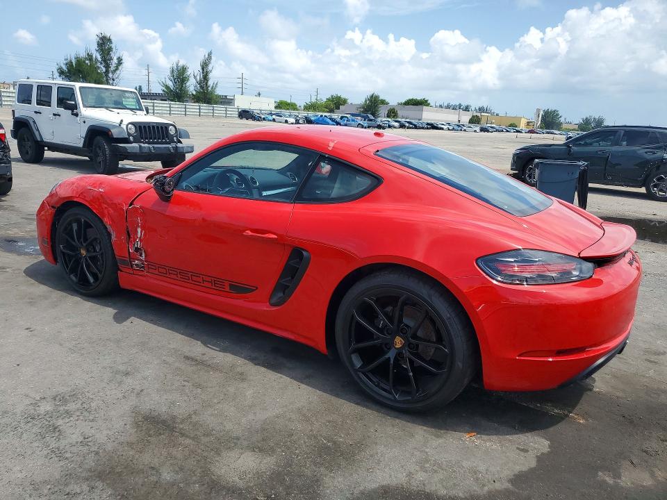2025 Porsche Cayman VIN WP0AA2A84SK255856 COPART salvage auction — FRONT END, Fl - Cert Of Title Slvg Rebuildable (P), sold $60 on 2026-07-29 (photo 2)