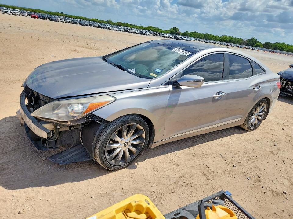 2012 Hyundai Azera VIN KMHFH4JG1CA189726 COPART salvage auction — FRONT END, TX - SALVAGE VEHICLE TITLE, sold $10 on 2026-07-30 (photo 1)