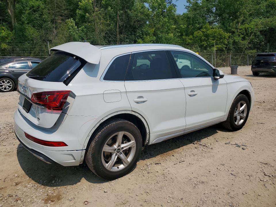 2021 Audi Q5 VIN WA1AAAFY0M2117943 COPART salvage auction — REAR END, Salvage Title, sold $6,700 on 2026-07-22 (photo 3)