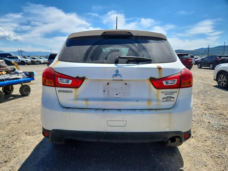2015 Mitsubishi Outlander sport VIN 4A4AR3AWXFE046955 COPART salvage auction — NORMAL WEAR, MT - CERTIFICATE OF TITLE, sold $1,400 on 2026-08-02 (photo 6)