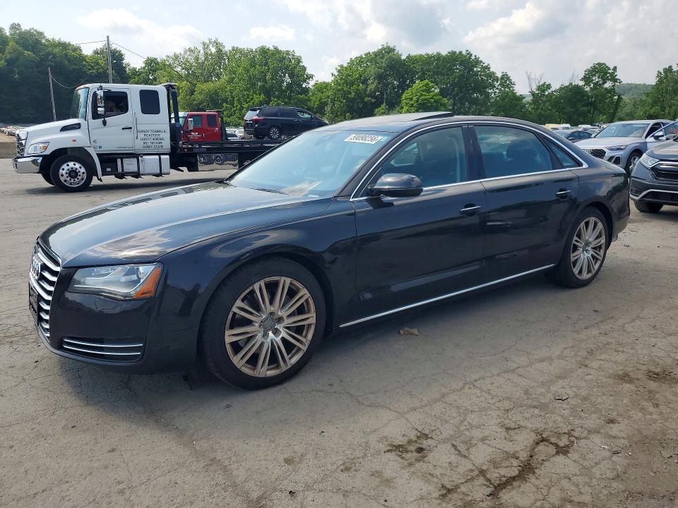 2014 Audi A8 VIN WAURGAFD1EN006805 COPART salvage auction — REAR END, Ny - Mv-907A Salvage Certificate, sold $1,050 on 2026-07-09 (photo 1)