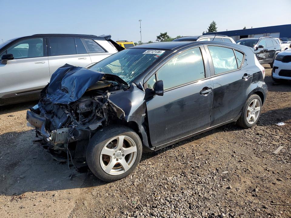 2012 Toyota Prius c VIN JTDKDTB35C1508484 COPART salvage auction — FRONT END, Mi - Certificate Of Title, sold $500 on 2026-07-31 (photo 1)