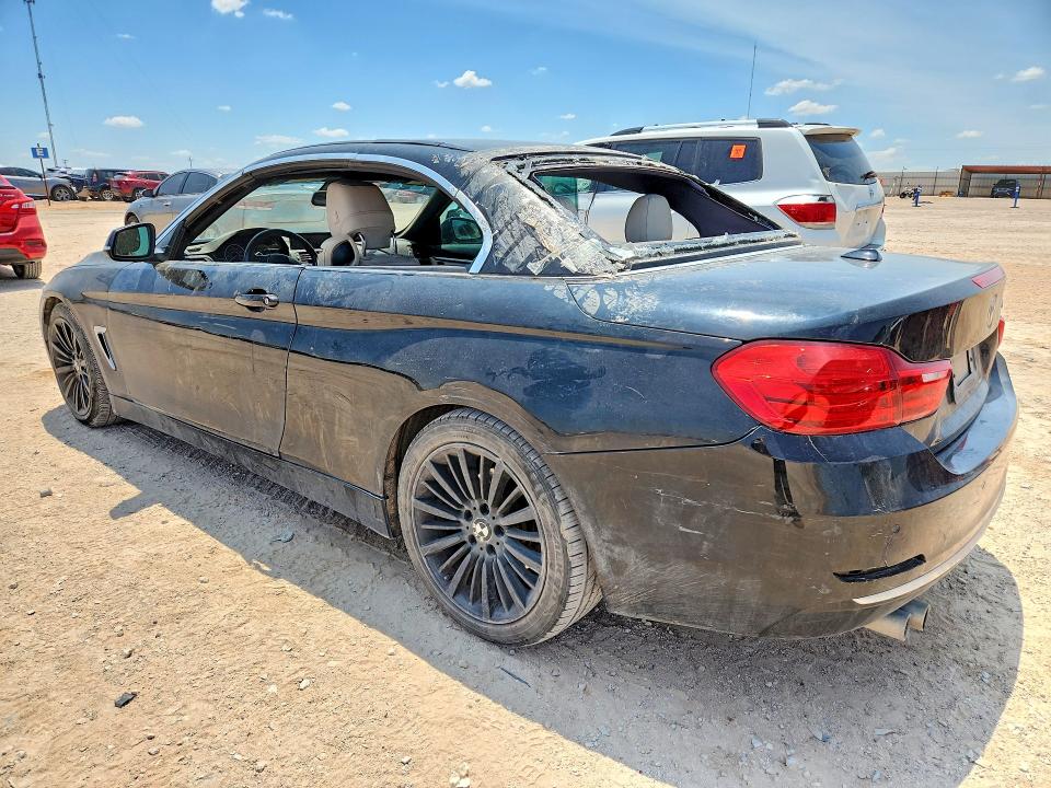 2015 BMW 4er VIN WBA3V7C57FP771485 COPART salvage auction — FRONT END, Tx - Cert Of Title-Rebuilt Salvage, sold $1,200 on 2026-07-22 (photo 2)
