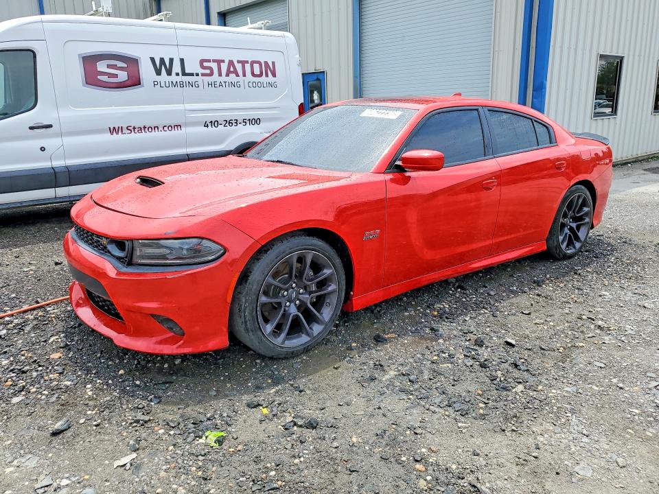2019 Dodge Charger VIN 2C3CDXGJ8KH609087 COPART salvage auction — MINOR DENT/SCRATCHES, IN - CERTIFICATE OF TITLE, sold $22,500 on 2026-08-25 (photo 1)