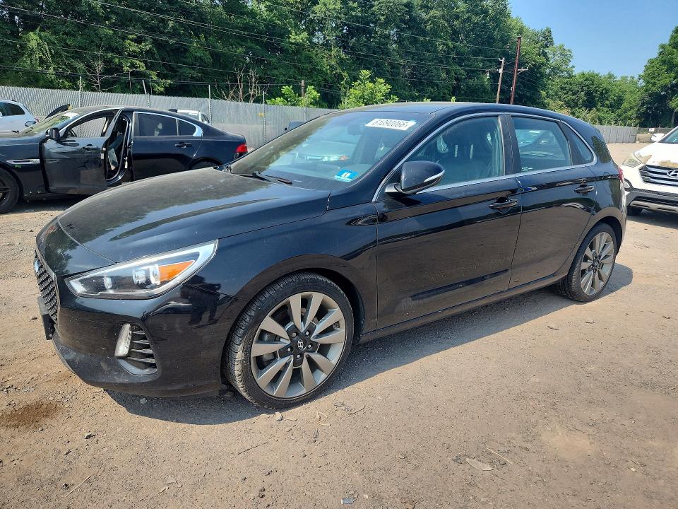 2018 Hyundai Elantra VIN KMHH55LC1JU076730 COPART salvage auction — WATER/FLOOD, PA - CERT OF SALVAGE-W=FLOOD VEH, sold $325 on 2026-07-27 (photo 1)
