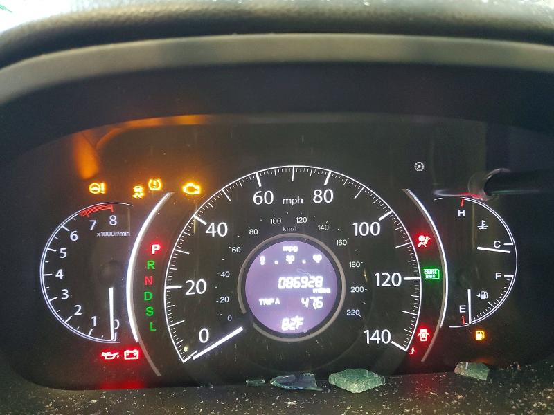 2016 Honda Cr-v VIN 5J6RM4H43GL093898 COPART salvage auction — ROLLOVER, Il - Salvage Certificate, sold $500 on 2026-08-19 (photo 9)