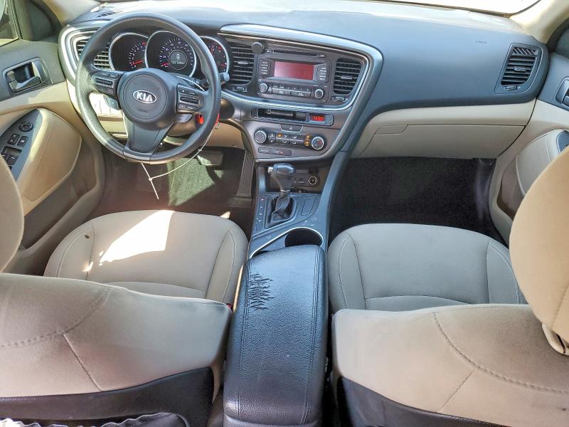 2015 Kia Optima VIN 5XXGM4A71FG376686 COPART salvage auction — REAR END, Ca - Salvage Certificate, sold $925 on 2026-07-20 (photo 8)