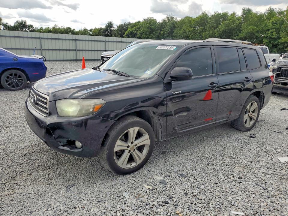 2008 Toyota Highlander VIN JTEDS43A282053656 COPART salvage auction — WATER/FLOOD, La - Cert Of Title-Salvage Flood, sold $1,550 on 2026-07-27 (photo 1)