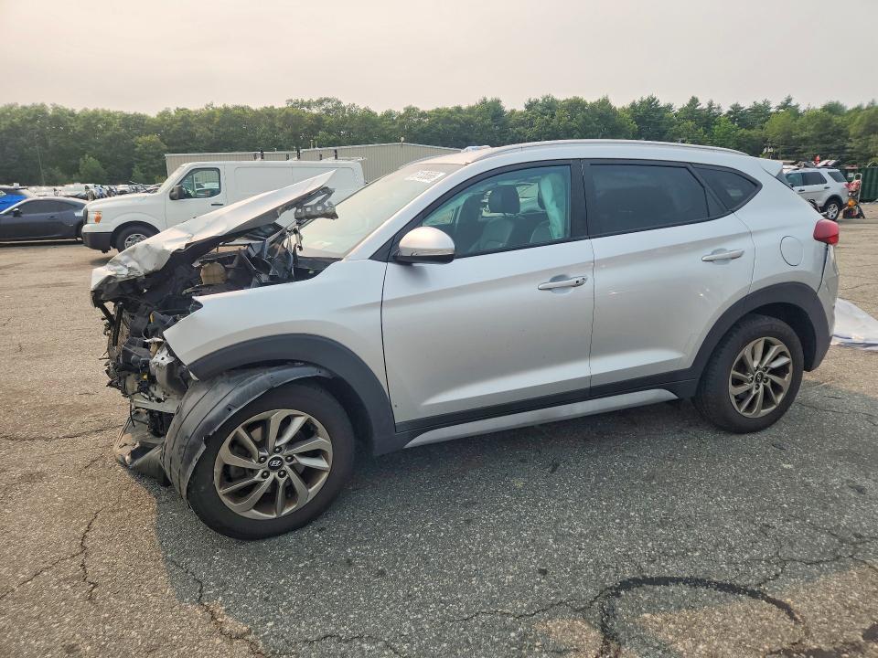 2018 Hyundai Tucson VIN KM8J3CA44JU623416 COPART salvage auction — FRONT END, CT - CERT OF TITLE-SALVAGE, sold $125 on 2026-07-23 (photo 1)