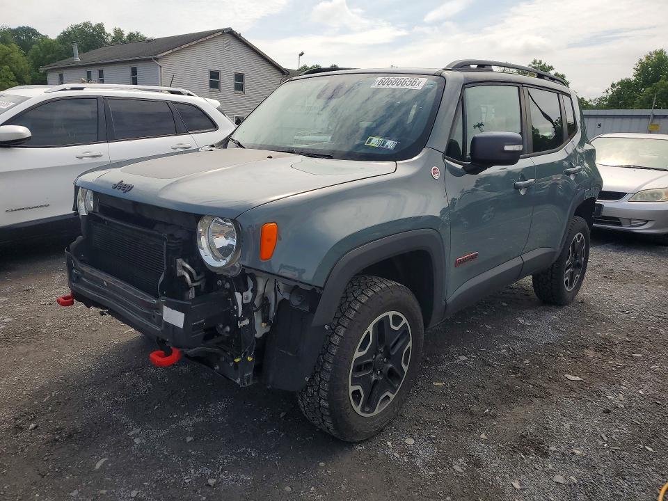 2016 Jeep Renegade VIN ZACCJBCT1GPD19665 COPART salvage auction — REAR END, PA - CERTIFICATE OF SALVAGE, sold $1,100 on 2026-07-23 (photo 1)