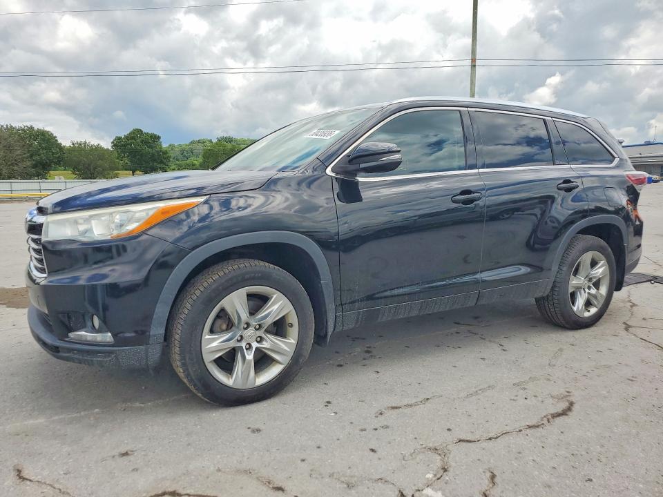 2014 Toyota Highlander VIN 5TDDKRFH9ES028431 — COPART salvage auction photo