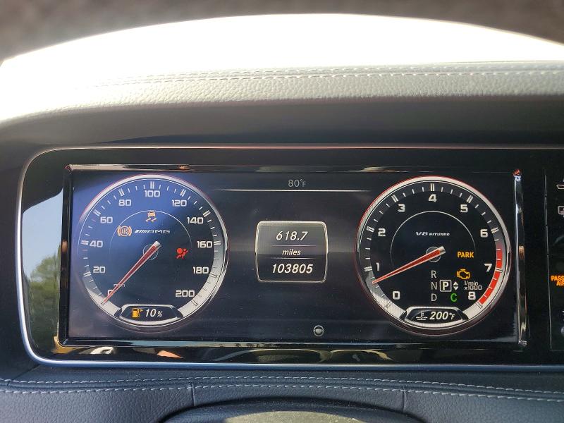 2014 Mercedes-benz S-klasse amg VIN WDDUG7JB5EA020466 COPART salvage auction — NORMAL WEAR, Nc - Dealer Only Clean Title (P), sold $16,600 on 2026-08-18 (photo 9)