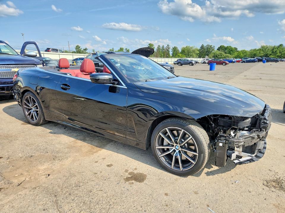 2025 BMW 4er VIN WBA53DB0XSCU36340 COPART salvage auction — FRONT END, Pa - Certificate Of Salvage, sold $19,400 on 2026-08-14 (photo 4)
