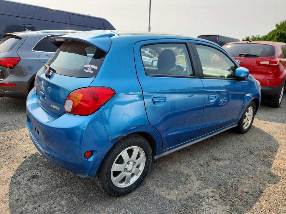 2014 Mitsubishi Mirage VIN ML32A4HJ5EH005703 COPART salvage auction — MINOR DENT/SCRATCHES, Me - Certificate Of Title (P), sold $725 on 2026-07-16 (photo 3)
