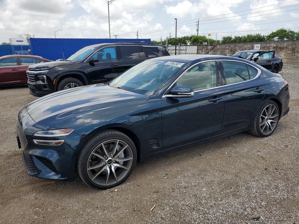 2025 Genesis G70 VIN KMTG34SC1SU149745 COPART salvage auction — MINOR DENT/SCRATCHES, Co - Certificate Of Title (P), sold $18,300 on 2026-07-15 (photo 1)