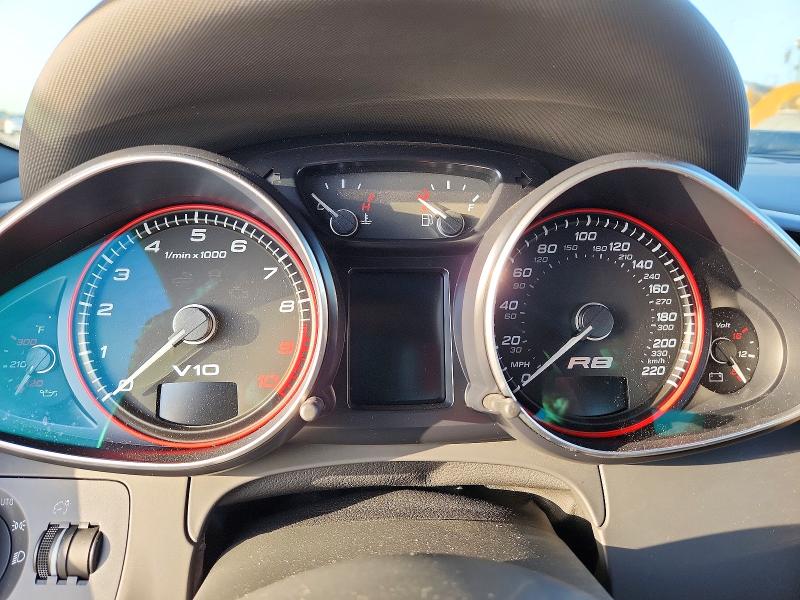 2012 Audi R8 VIN WUAGNAFG5CN001102 COPART salvage auction — FRONT END, Tx - Salvage Vehicle Title, sold $22,500 on 2026-07-27 (photo 9)