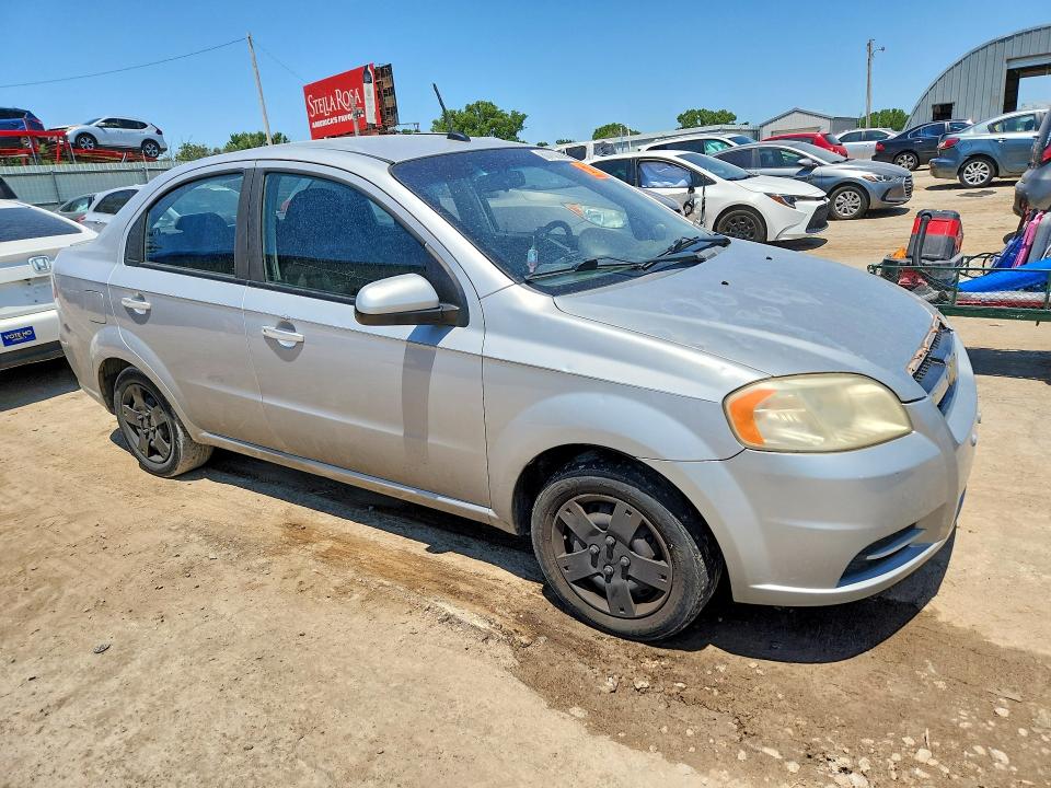 2010 Chevrolet Aveo VIN KL1TD5DE1AB073735 COPART salvage auction — HAIL, KS - CERT OF TITLE-REBUILT SALVAGE, sold $350 on 2026-07-22 (photo 4)