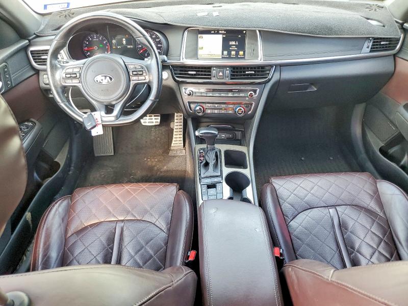 2016 Kia Optima VIN 5XXGV4L27GG113375 COPART salvage auction — SIDE, TX - SALVAGE VEHICLE TITLE (P), sold $2,600 on 2026-07-16 (photo 8)