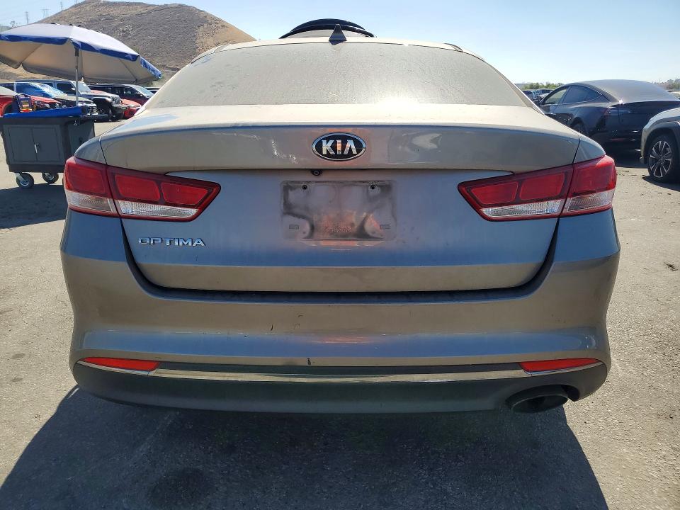 2017 Kia Optima VIN 5XXGT4L31HG169764 COPART salvage auction — FRONT END, CA - SALVAGE CERTIFICATE, sold $1,750 on 2026-07-16 (photo 6)