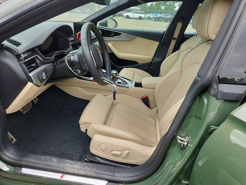 2024 Audi A5 VIN WAUFACF52RA116610 COPART salvage auction — FRONT END, Va - Cert Of Title - Salvage, sold $17,800 on 2026-08-21 (photo 7)