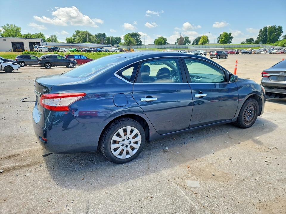 2013 Nissan Sentra VIN 3N1AB7AP9DL706088 COPART salvage auction — MINOR DENT/SCRATCHES, Mo - Certificate Of Title, sold $1,000 on 2026-07-22 (photo 3)