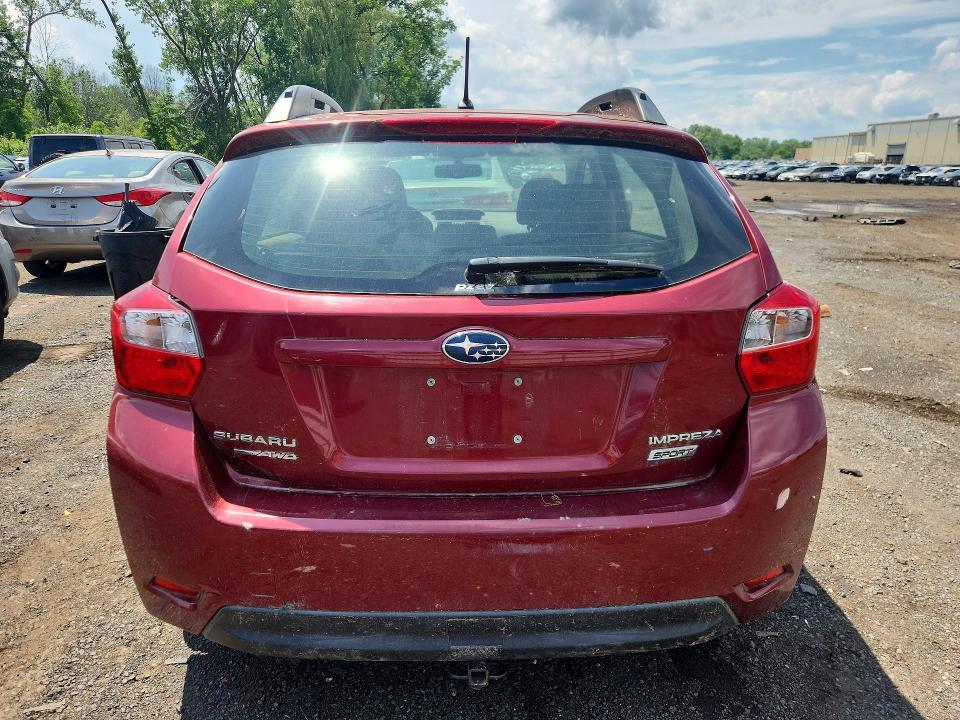 2013 Subaru Impreza VIN JF1GPAS65D2887175 COPART salvage auction — MINOR DENT/SCRATCHES, CT - CERT OF TITLE-REBUILT SALVAGE, sold $600 on 2026-07-24 (photo 6)