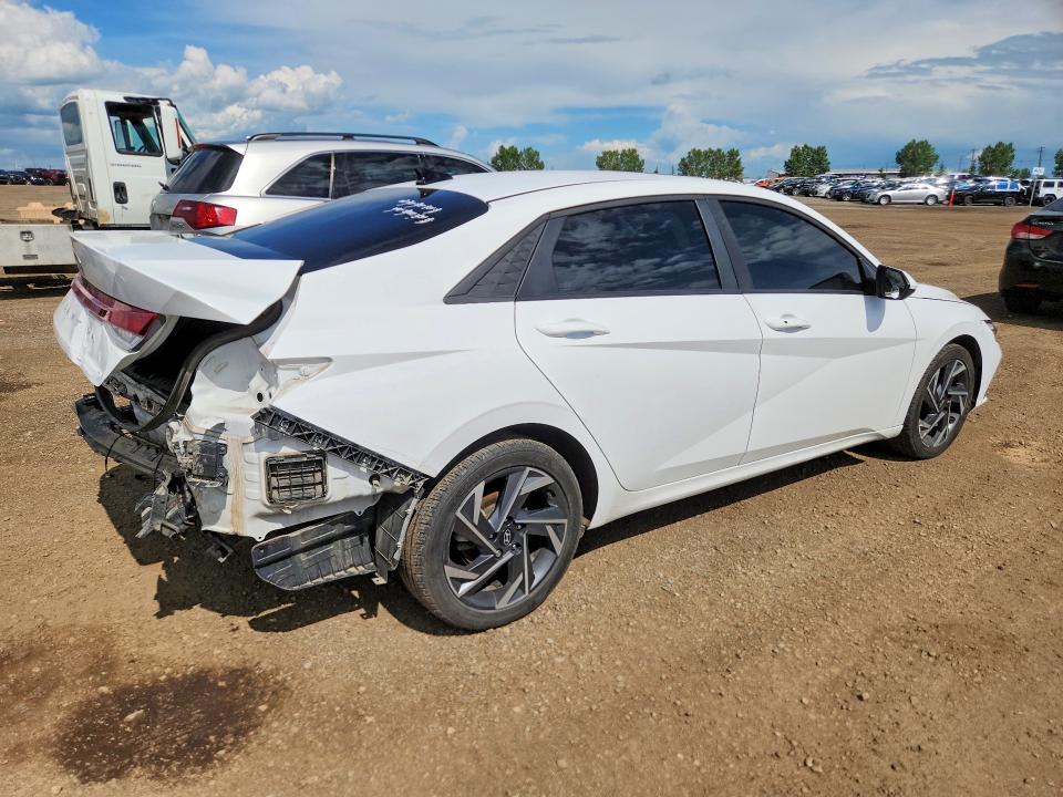2024 Hyundai Elantra VIN KMHLM4DGXRU670835 COPART salvage auction — REAR END, Ab - Oop - Salvage, sold $225 on 2026-07-28 (photo 3)