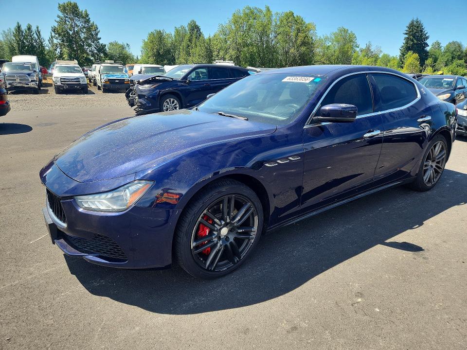 2015 Maserati Ghibli VIN ZAM57XSA0F1129869 COPART salvage auction — MECHANICAL, Or - Cert Of Title-Reconstructed, sold $1,200 on 2026-08-03 (photo 1)
