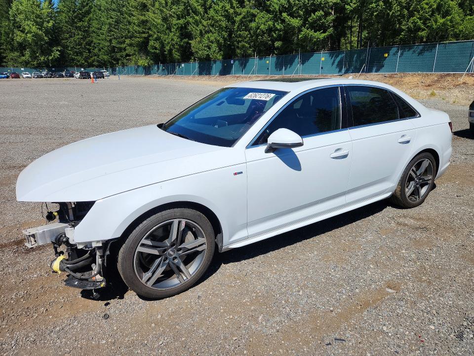 2018 Audi A4 VIN WAUENAF44JN020048 COPART salvage auction — FRONT END, Wa - Bill Of Sale, sold $5,100 on 2026-07-31 (photo 1)