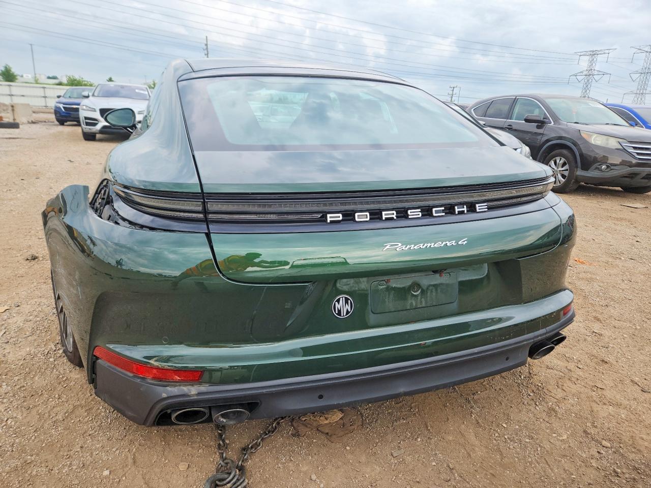 2024 Porsche Panamera VIN WP0AA2YA8RL005484 COPART salvage auction — Rear End, IL - SALVAGE CERTIFICATE, sold $67,500 on 2026-08-04 (photo 6)