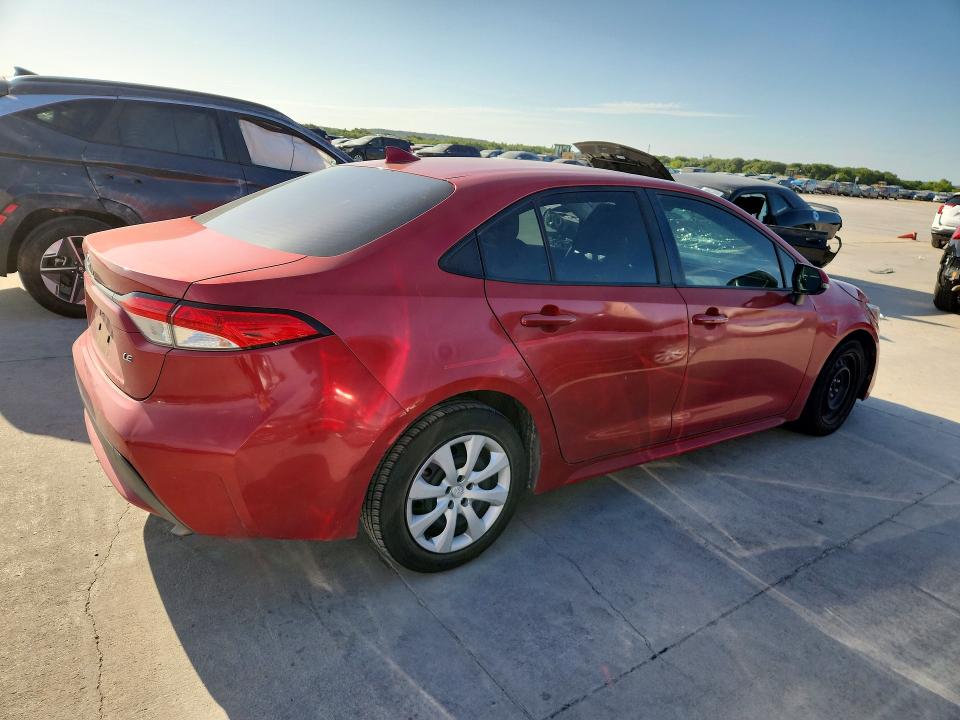2020 Toyota Corolla VIN JTDHPRAE1LJ007938 COPART salvage auction — SIDE, TX - SALVAGE VEHICLE TITLE (P), sold $3,750 on 2026-07-20 (photo 3)