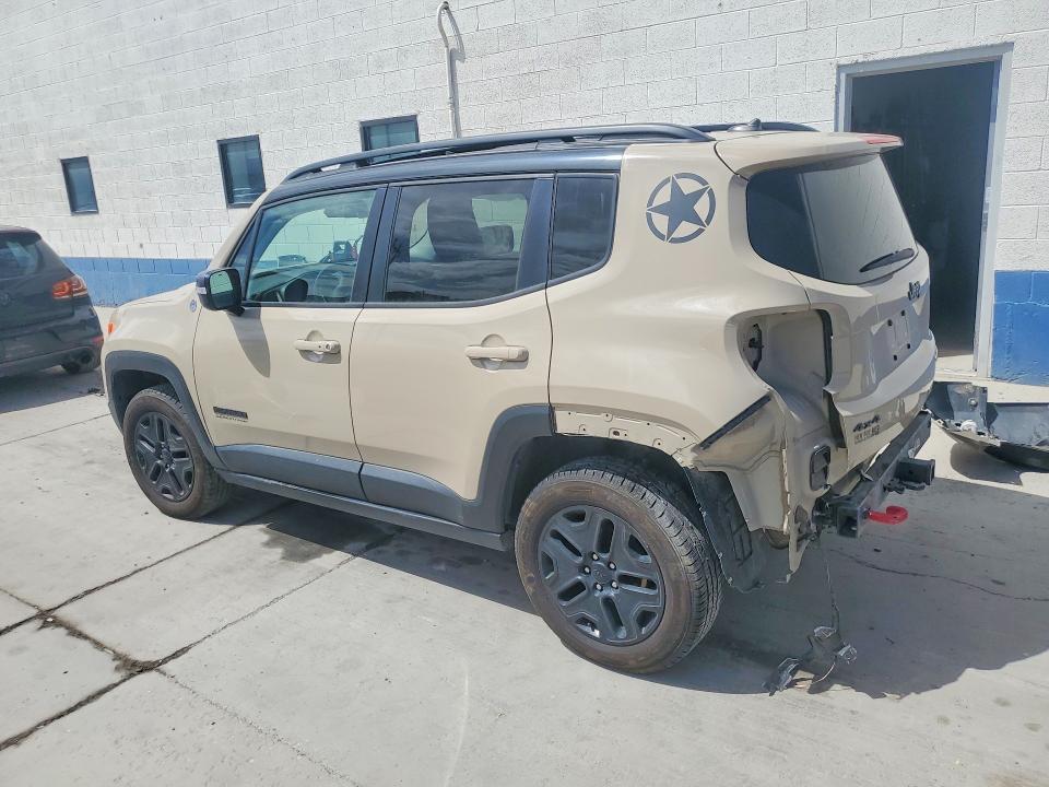 2017 Jeep Renegade VIN ZACCJBCB2HPE83502 COPART salvage auction — REAR END, Ut - Salvage Certificate, sold $350 on 2026-08-17 (photo 2)