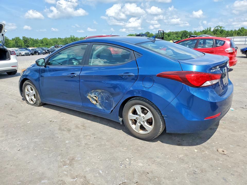 2015 Hyundai Elantra VIN KMHDH4AEXFU353645 COPART salvage auction — SIDE, Salvage Title, sold $2,150 on 2026-07-22 (photo 2)