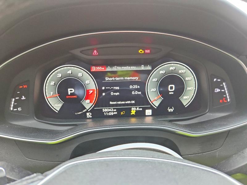2021 Audi S7 VIN WAUSFBF29MN053054 COPART salvage auction — FRONT END, Ny - Mv-907A Salvage Certificate, sold $26,750 on 2026-07-20 (photo 9)