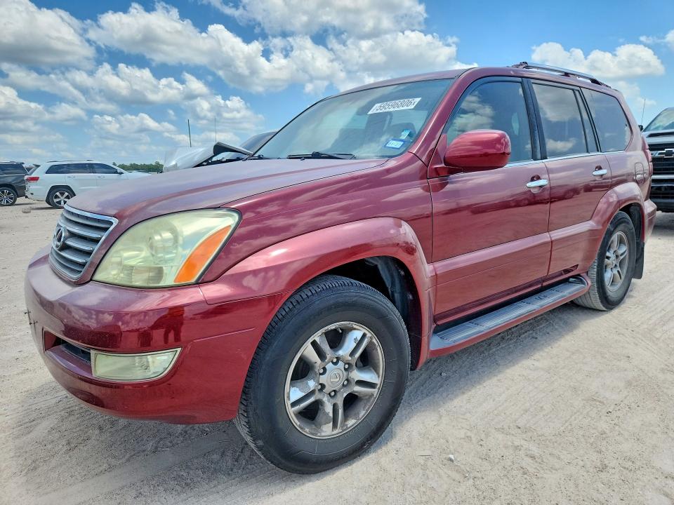 2009 Lexus Gx 470 VIN JTJBT20X190176333 COPART salvage auction — SIDE, TX - SALVAGE VEHICLE TITLE (P), sold $4,300 on 2026-07-17 (photo 1)